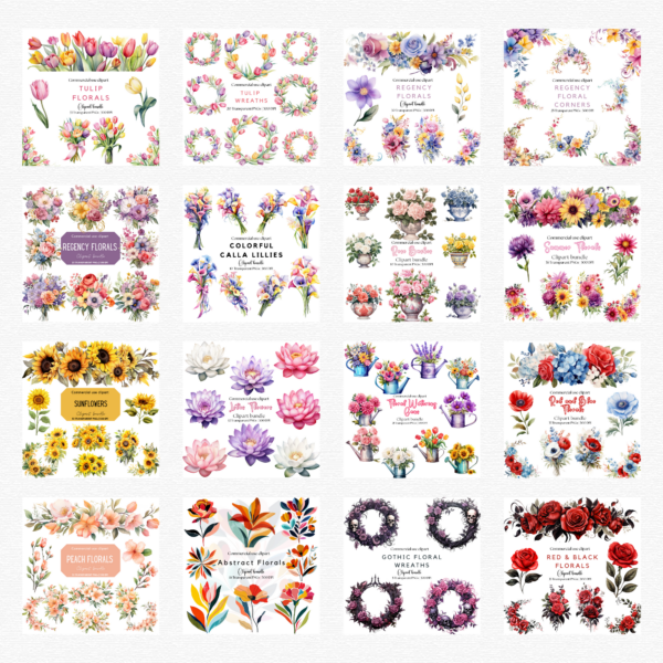 The Floral Clipart Vault - Image 4