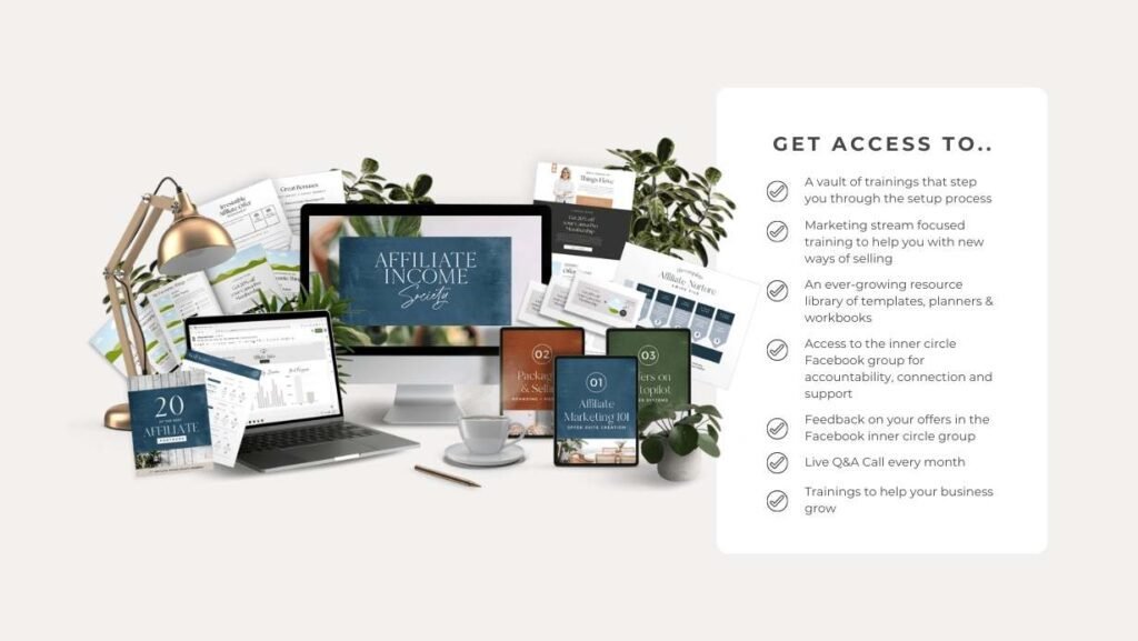 What's income the affiliate income society